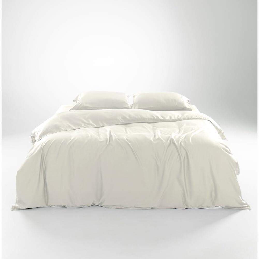 Olive & Crate KING Luxury Duvet Set – Ivory – TENCEL™ Ultra Soft Bedding